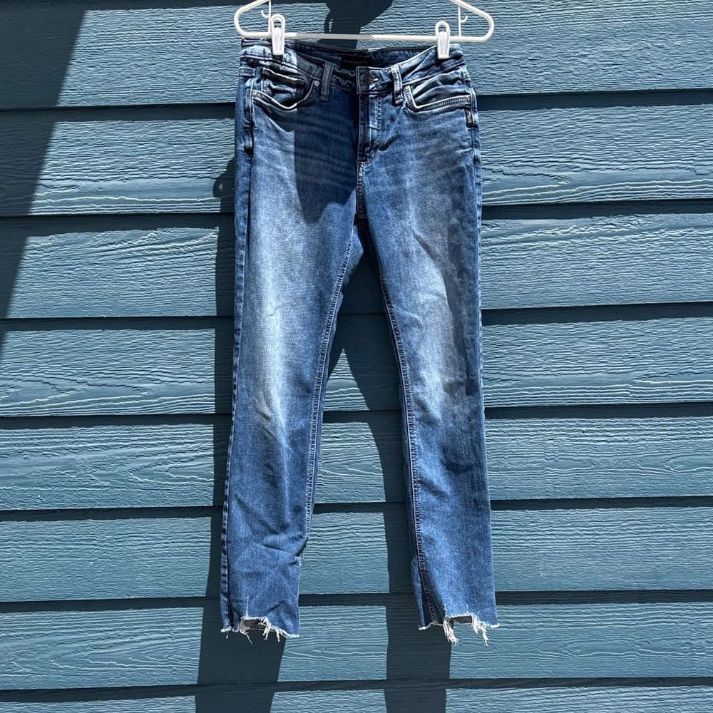 Silver Denim Jeans - Classic Slim Fit
